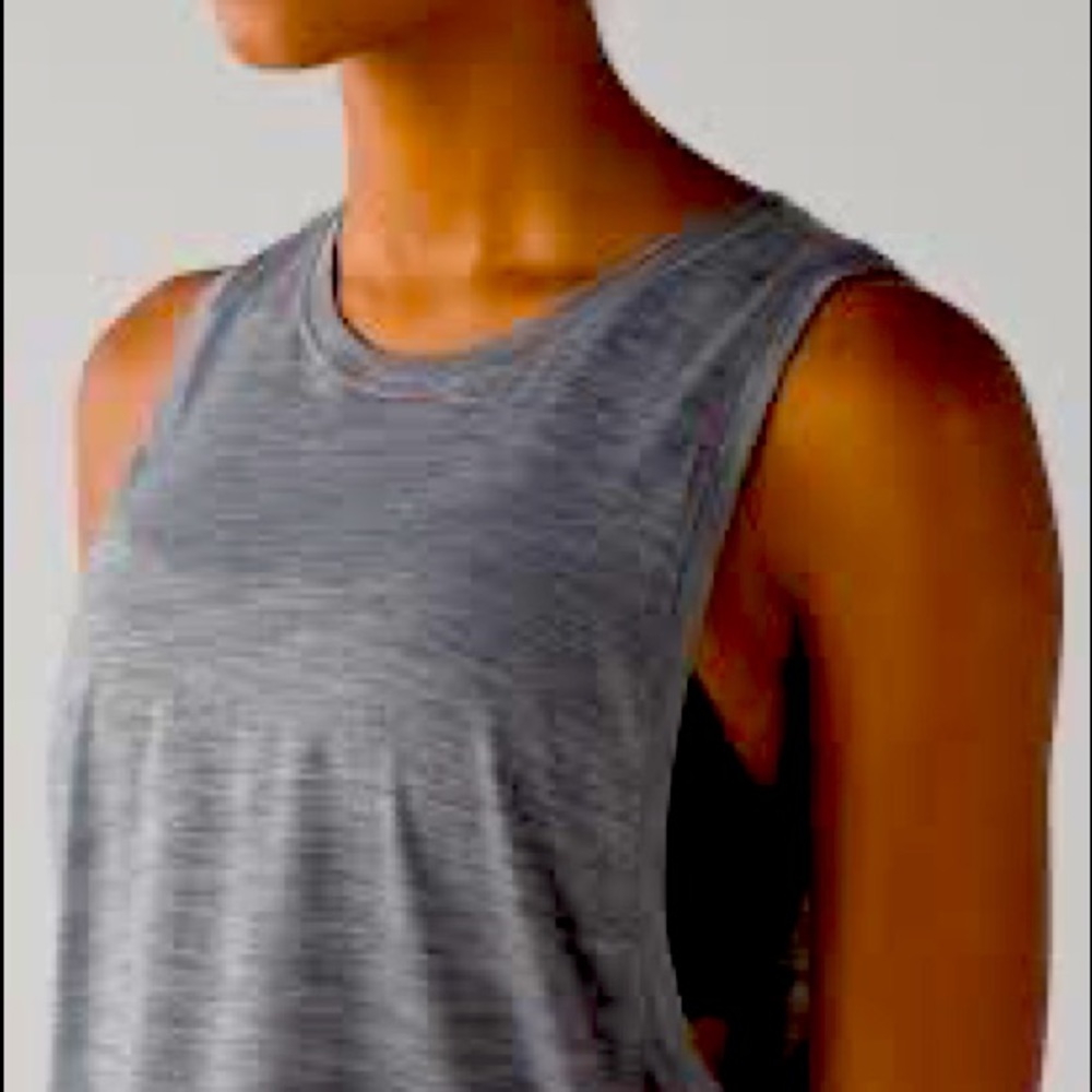 lululemon athletica Gray Sleeveless Tank Top